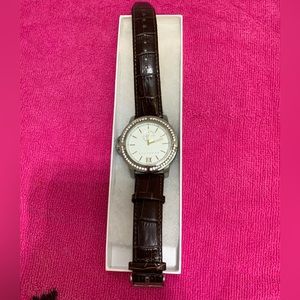 Mens watch stainless steel case back watch